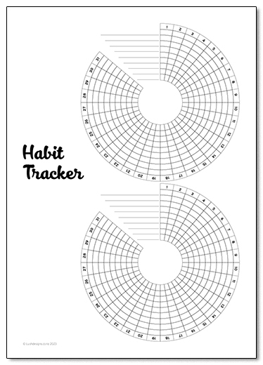Printable A4 Habit Tracker